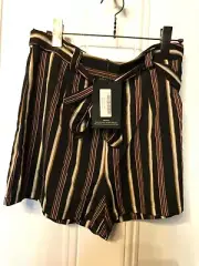 Pretty Little Thing Shorts Stripe Size 14 new