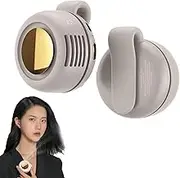 Portable Silent Mini Bladeless Electric Fan, Mini Whirlwind Fan for Waist Clip, Adjustable 3-speed Suspended Waist Fans, Suitable for Outdoor & Travel & Office, Travel Accessories (White)