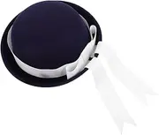 [CATIEBYE] Woven Bucket Hat Baby Toddler Sun Hat Wind Protection for Kindergarten and Beach Days Navy
