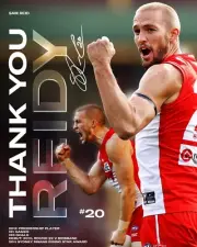 SYDNEY SWANS FOOTBALL CHAMPIONS TEAM PLAYER PHOTO, BRGN,1 AFL