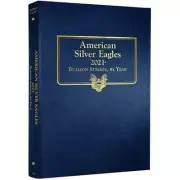 Whitman Album American Silver Eagles Starting 2021 Bullion Strikes, By Year#4898