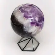 Natural Crystal Polished Dream Amethyst Decorative Sphere 3" - USA