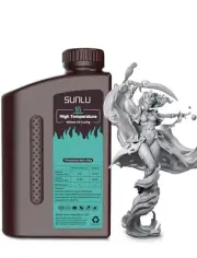 Sunlu 3D High Temperature Photopolymer Printing Resin 1000G Solid Grey Brand New