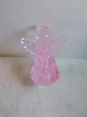 Pink Angel Tree Topper for Ceramic Christmas Trees. 3/8" Diameter Stem