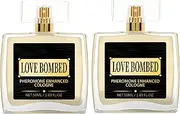 Love Bombed Cologne - Pheromone Cologne for Men, Love Bombed Cologne for Men, Enhanced Scents Pheromone Perfume, Long-Lasting Pheromones Scent Spray, Hypnosis Cologne Fragrances for Men (2PCS 50ML)