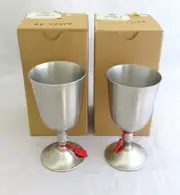 (2) International Pewter Water Goblets International Silver Company