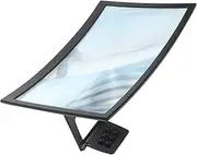 GARVALON Cell Phone Amplifier Electronic Scale Pan Tablet Stand Magnifying Screen Amplifier Mini Tray Mobile Phone Magnifier Digital Scale Pan Cell Phone Screen Magnifier Acrylic Lens Grey