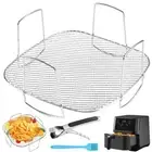 Rust-proof Oven Grilling Self Stackable Air Fry Basket Home