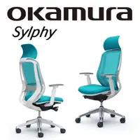 在飛比找PChome24h購物優惠-【日本OKAMURA】Sylphy 人體工學概念椅(白框)(