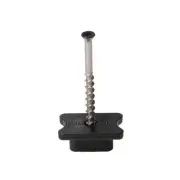Black TXB Biscuit Style Hidden Deck Fastener with Pre-Set Trim Head Screws