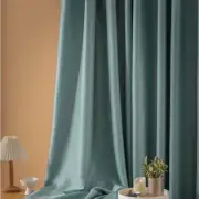 Modern Solid Color Curtain Blackout Decor High Quality Cotton Linen Room Luxury