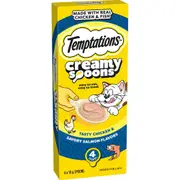 Temptations Creamy Spoons Cat Treat Tasty Chicken & Savory Salmon 4x10g 4x10g