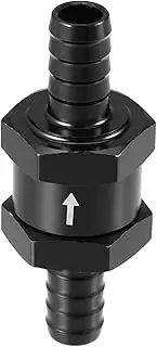 X AUTOHAUX Fuel Check Valve One Way/Inner Non Return One Way Check Valve for Car Fuel Petrol Gasoline Diesel/Durable 0.39" 10mm OD / 1 Pcs Black