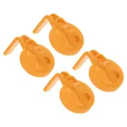 4Pcs Mason Jar Pour Spout Lid, Mason Jar Lids with Handle, Yellow