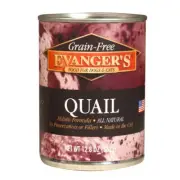 Evanger's Grain-Free Wet Dog & Cat Food Quail, 12Each/12.8 Oz, 12 Pack (Count of