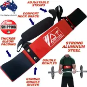 AUSTODEX WEIGHT LIFTING BODYBUILDING BICEP ARNOLD ARM BLASTER EZ BAR CURL ARMS