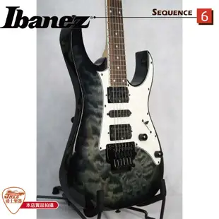 【爵士樂器】原廠公司貨保固 免運 日本限定款 IBANEZ  RG350QMZ 電吉他 漸層灰 贈原廠厚琴袋