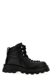 JIL SANDER Leather Ankle Boots 40 IT