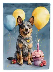 Australian Cattle Dog Happy Birthday Flag
