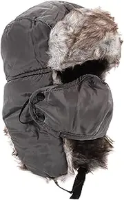 [LIFKOME] Army Hat Soviet Trapper Hat Winters Hats Outdoor Hat for Men Ski Goggles Ski Mask Balaclava Trapper Hats Snow Hats Soviet Army Trapper Hat Face Mask Cold Weather Hood Ski Mask Red