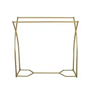 Commercial Clothing Garment Rack Retail Shop in Gold
