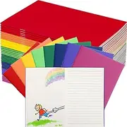 Gueevin 8 Pcs Blank Books for Kids to Write Stories Bulk Notebooks Colorful Soft Cover Notebooks for Drawing Empty Books for Students Journals Sketching Creative Projects, 5.5''x 8.3'' (Stylish