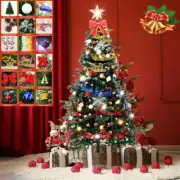 Artificial Christmas Tree Xmas LED Lights Metal Stand 5FT Holiday Decoration