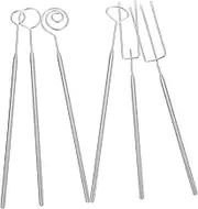 CLISPEED 1Set Stainless Steel Chocolate Fork Candy Dipping Tools for Fondue Cheese Hot Pot Portable Easy to Use for Decorating Cakes and Desserts