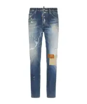 Dsquared2 Medium Pressed Scared Wash Cool Guy Distressed Jeans IT52,IT50,IT56,IT44,IT54,IT48,IT46 blue