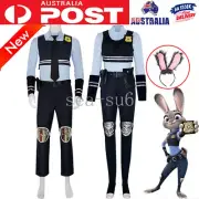 Zootopia Rabbit Officer Judy Hopps Cosplay Costume Mens Womens Disney Uniforms