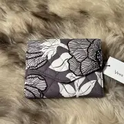 NWT Vera Bradley RFID Mini Tri-Fold Wallet - Moon Shadow Meadow Pattern