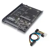 SSD Case Enclosure M2 NGFF&MSATA to SATA3.0 6Gb 2.5In Adapter Riser1052