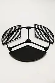 CAMPAQUIP Wedge Plate Set | Fits Weber Kettle BBQ & 22" (57cm) Grills | Cast Iron Charcoal BBQ Accessories | 56cm x 56cm x 4cm