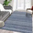 Machine Washable Rug Boho Non-Slip Area Rug Stain Resistant Low Pile Rug Non-...