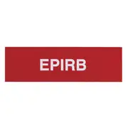 [TechBrands] Adhesive EPIRB Sticker Sign (100x30mm)