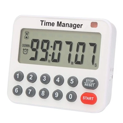 Digital Kitchen Timer, Magnetic, 10-Key Entry, Loud Alarm, Auto Shut-Off