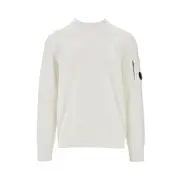 [CP COMPANY] CP COMPANY Cotton crewneck sweater Man L L White