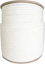 SGT KNOTS Braided Polyester Rope (1/4 in - 6mm) Braid on Braid Stiff Halter Cord - DIY Horse Halter - Low Stretch 6mm Cord for Arborist/Tree Rigging, Climbing, Hiking, Crafting