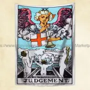 rustic decor tarot judgement tapestry cloth poster