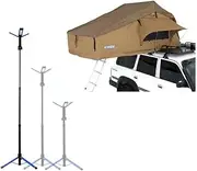 Kings Tourer Roof Top Tent + Portable Lithium LED Tripod