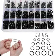740 Pcs Rubber O-Ring Assortment Kit 24 Sizes Washer Gasket Set Pressure Washer Plumbing Sealing Repair Air or Gas Connections Automotive Repair O Rings Kit