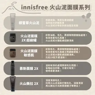 【Innisfree】 悦詩風吟濟州島火山泥面膜 化妝水 毛孔慕斯 火山