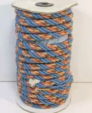 Multi-Ply Polycotton Metallic Cord Handmade Macrame Rope for Twine Wall Trim 20m