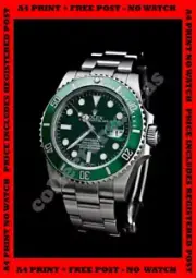 ROLEX 2004 Submariner men's watch advert A4 PRINT + FREE POSTAGE - NO WATCH