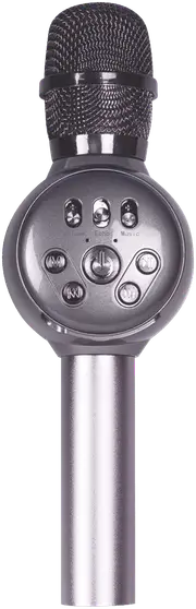 Laser LED Karaoke Microphone - Silver