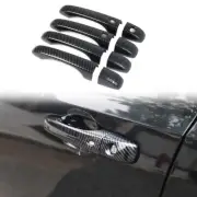 Carbon Fiber Door Handles Decor Shell Cover Trim For Chrysler 300 11+ Accessorie (for: Chrysler)