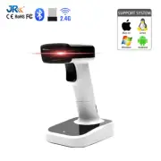 1D/2D Wireless Bluetooth Barcode Scanner: 3-in-1 with stand, USB QR Code Reader