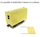 HOn30/HOe/HOn2-1/2 Aru-Model 2-Axle Narrow Gauge Boxcar/Caboose Kit Brake Van