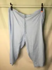 AUTOGRAPH SOFT BLUE LINEN CROP PANTS SIZE 26 COMFORTABLE ALL NEW STOCK