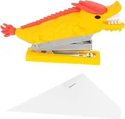 Angoily Dragon Head Stapler for Office: Lovely Cartoon Stapler Desk Stationery Desktop Accessory Home Decor for Books Papers and Files